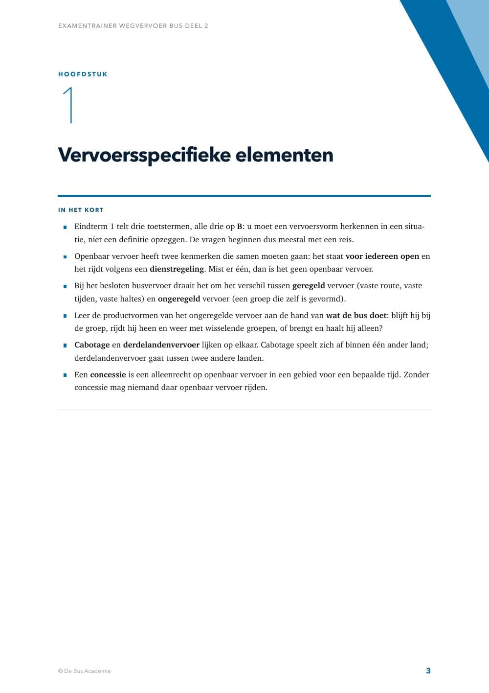 Voorbeeldpagina 2 van Examentrainer Wegvervoer Bus deel 2