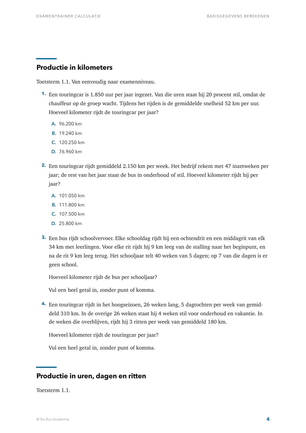 Voorbeeldpagina 3 van Examentrainer Calculatie