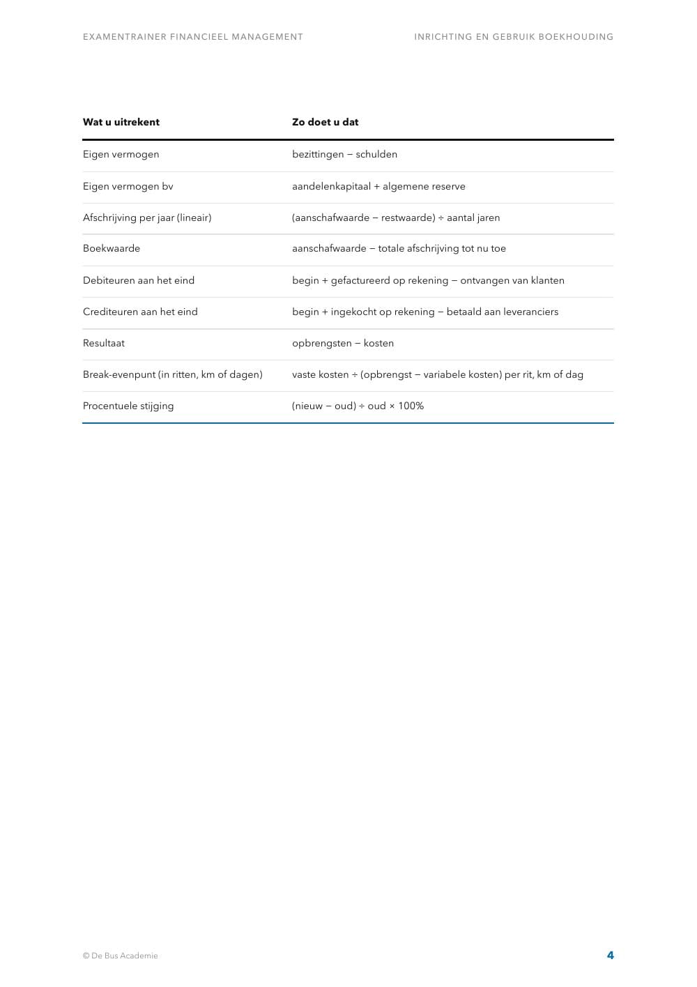 Voorbeeldpagina 3 van Examentrainer Financieel Management