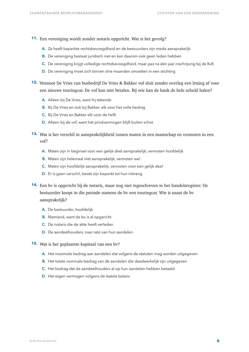 Voorbeeldpagina 5 van Examentrainer Bedrijfsmanagement
