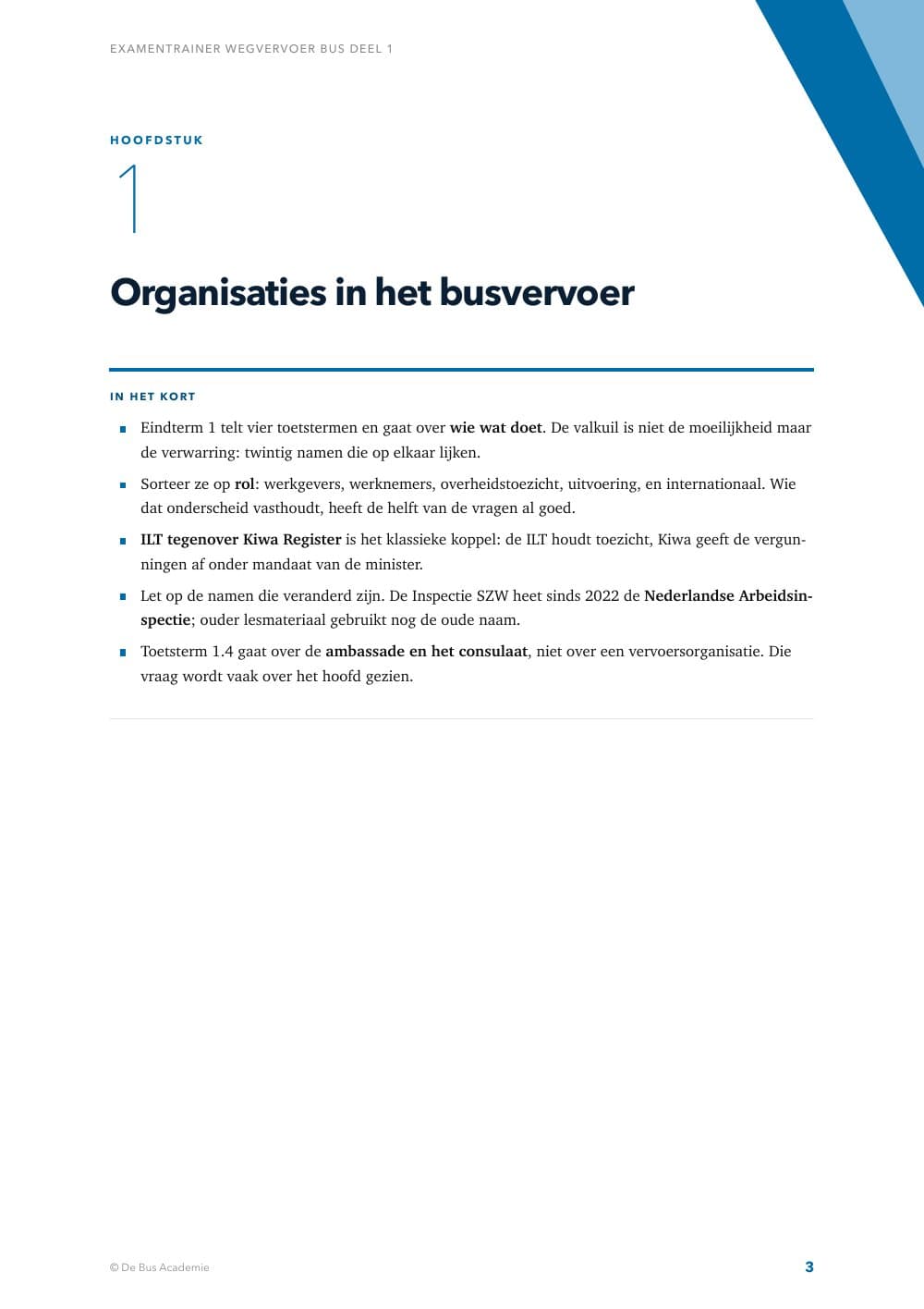 Voorbeeldpagina 2 van Examentrainer Wegvervoer Bus deel 1