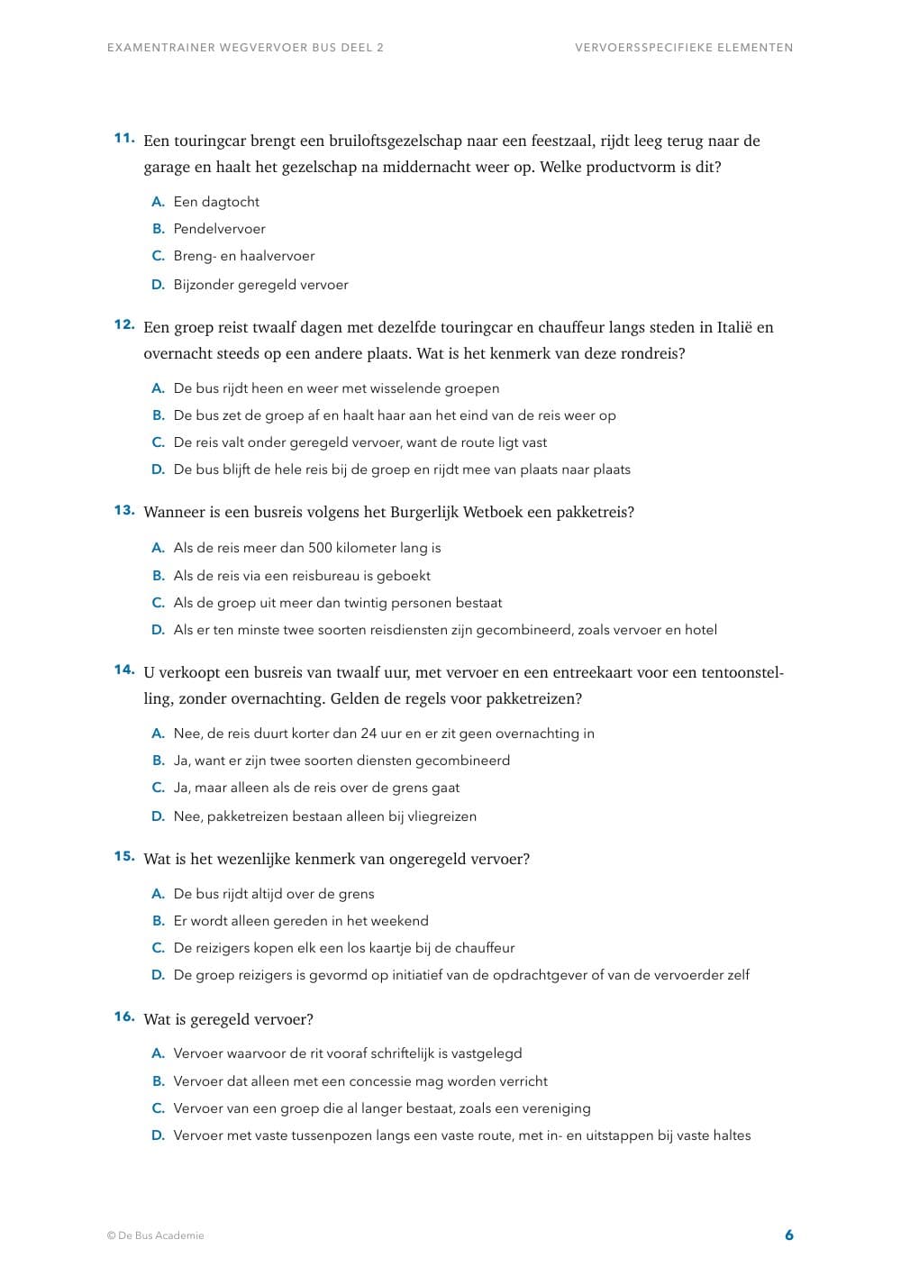 Voorbeeldpagina 5 van Examentrainer Wegvervoer Bus deel 2