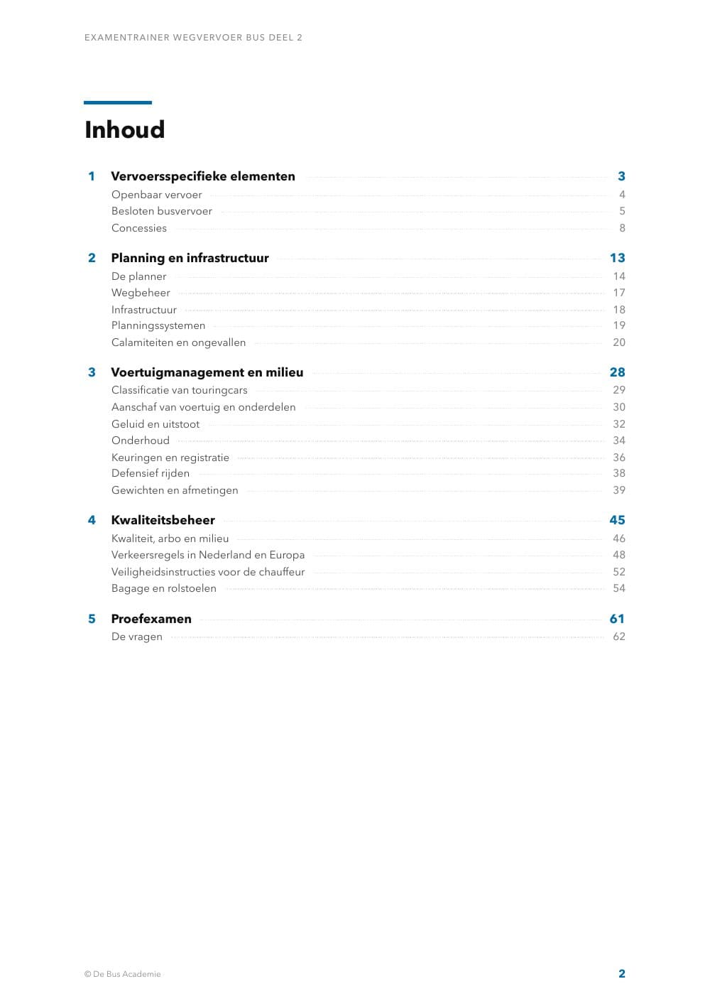 Voorbeeldpagina 1 van Examentrainer Wegvervoer Bus deel 2