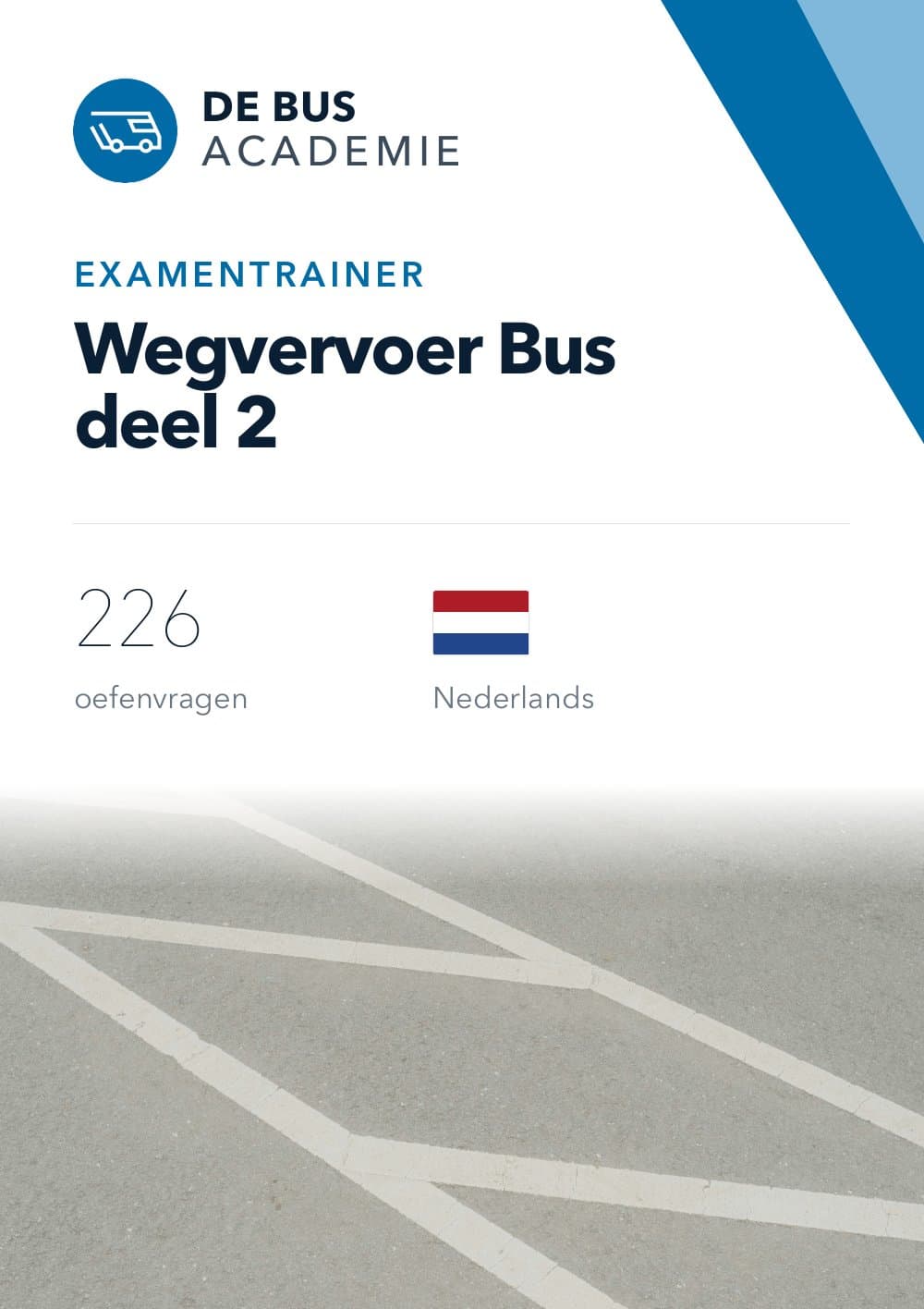 Omslag van Examentrainer Wegvervoer Bus deel 2