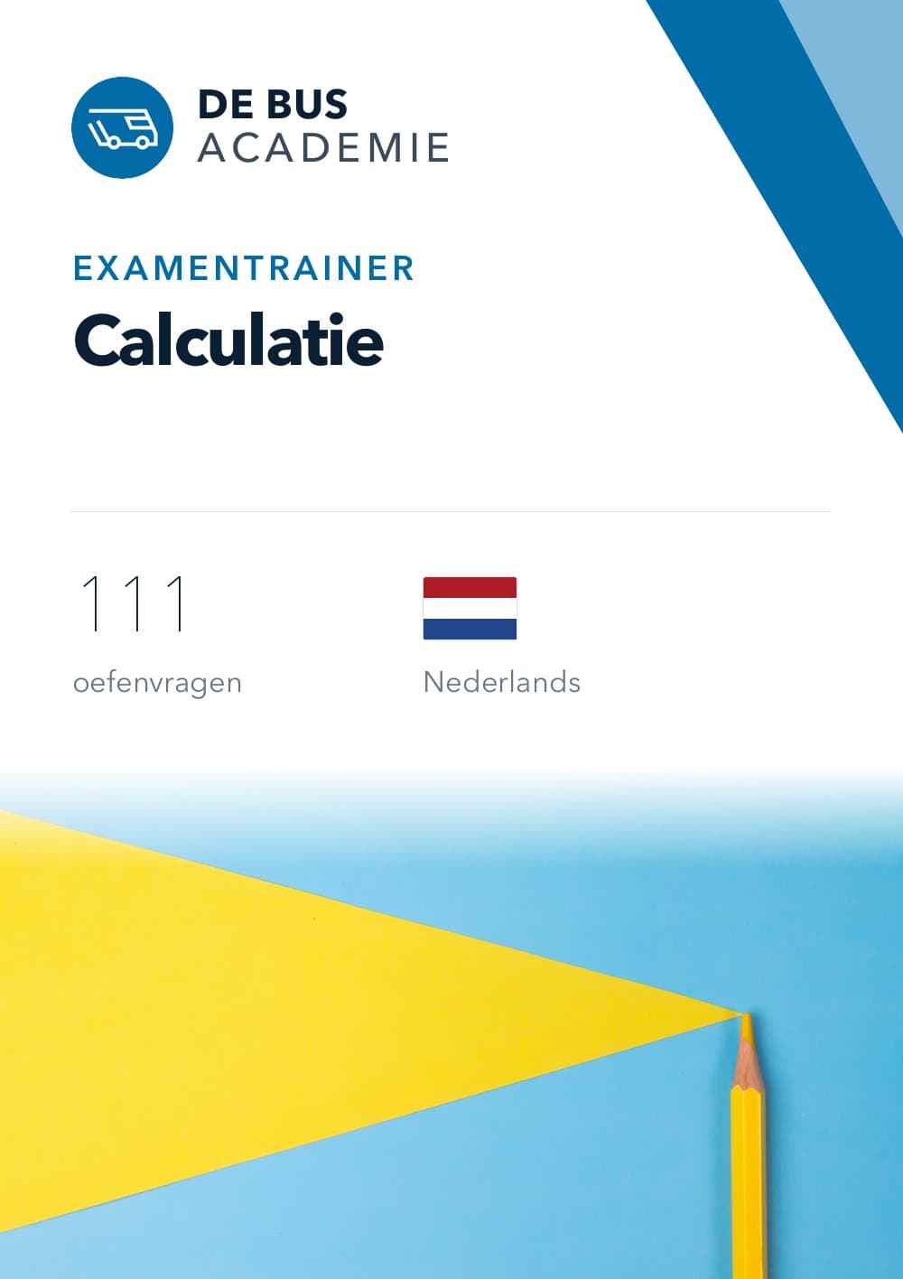 Omslag van Examentrainer Calculatie