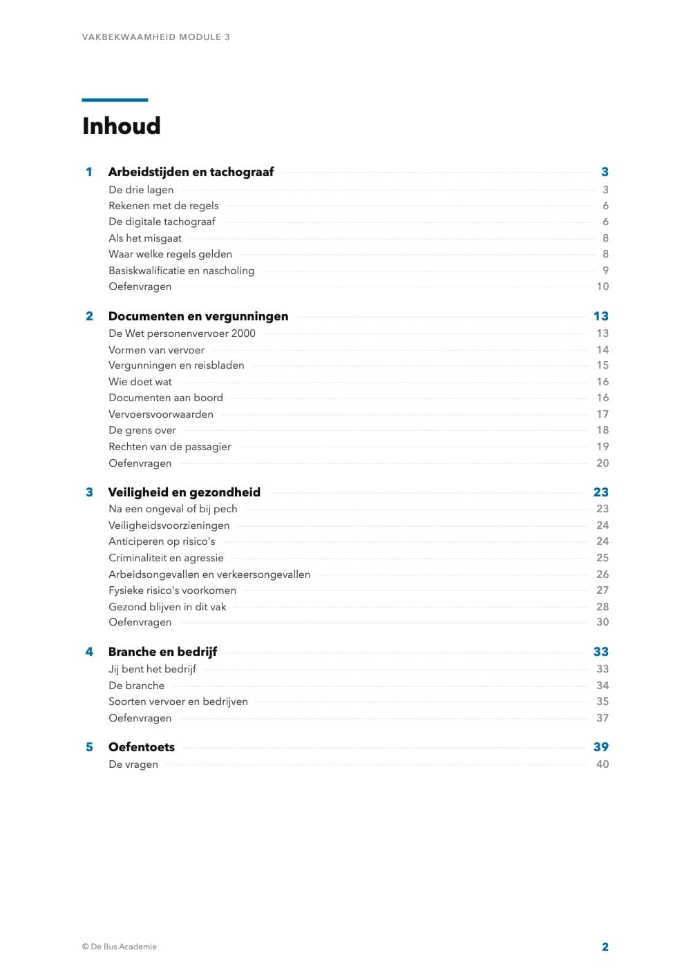 Voorbeeldpagina 1 van Bustheorie VM3-D