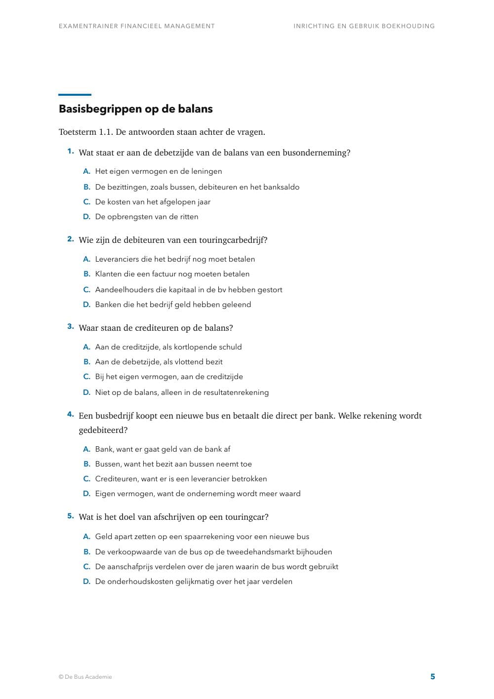 Voorbeeldpagina 4 van Examentrainer Financieel Management