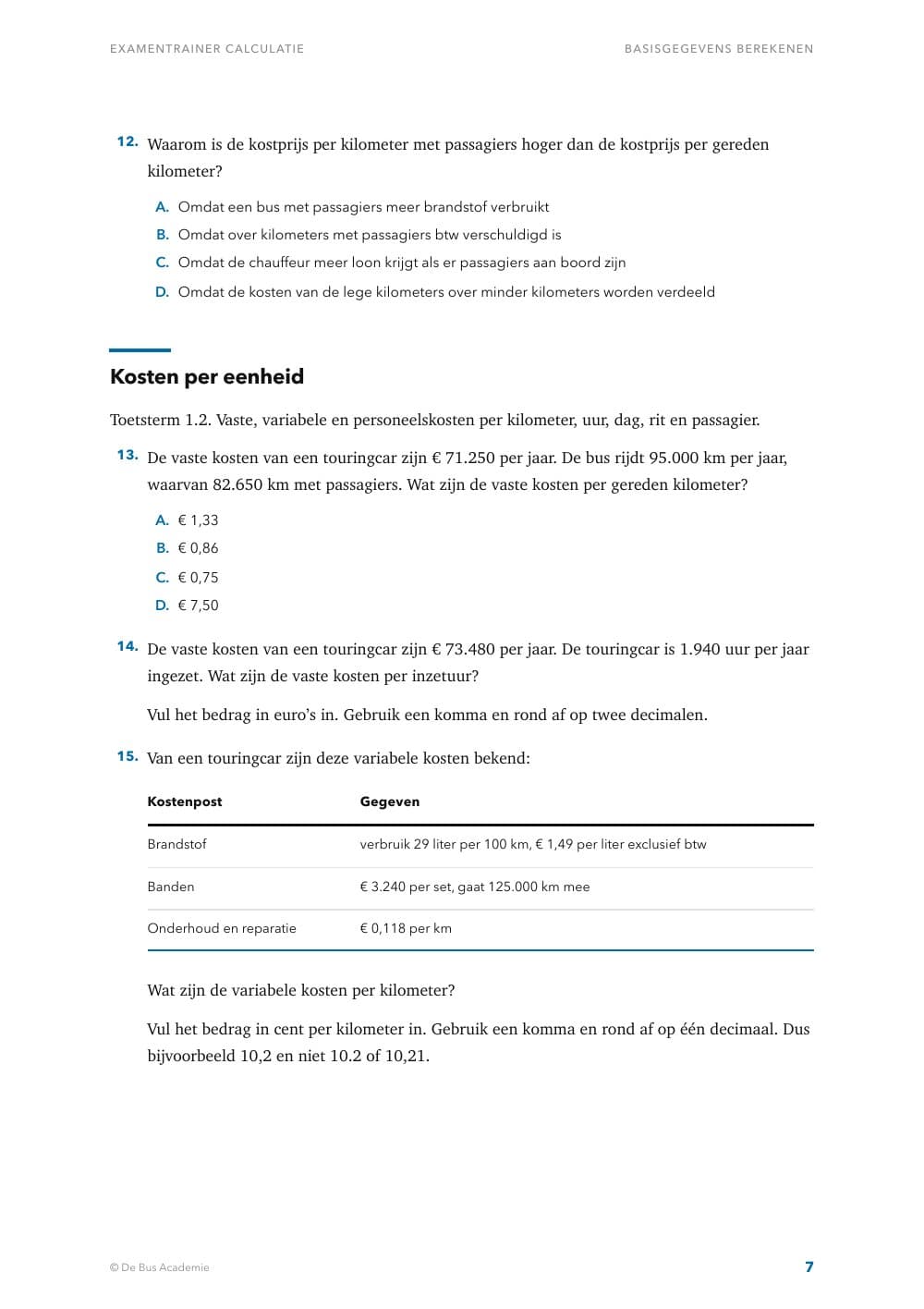 Voorbeeldpagina 6 van Examentrainer Calculatie
