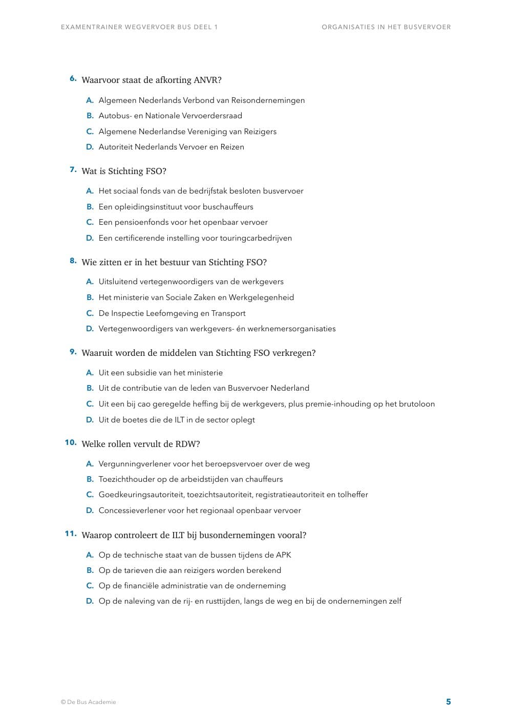 Voorbeeldpagina 4 van Examentrainer Wegvervoer Bus deel 1