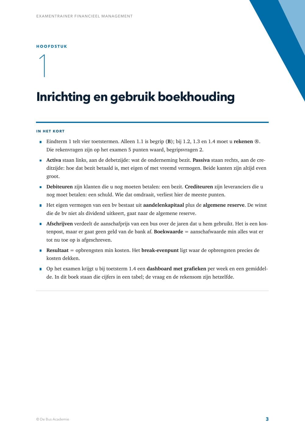 Voorbeeldpagina 2 van Examentrainer Financieel Management